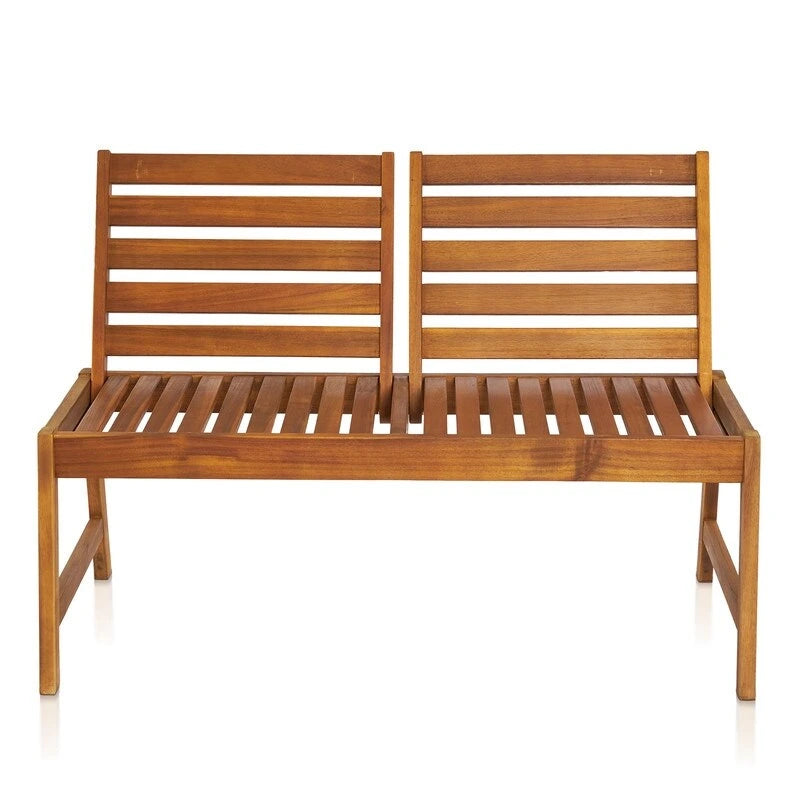 Banc arrière réglable en bois d'acacia de 126 cm - S.O.
