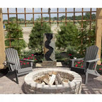 Chaise Adirondack pliante Vrakae avec porte-gobelet, ensemble de 2