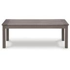 Signature Design by Ashley Hillside Barn - Table basse d'extérieur marron - 48,75 L x 26,5 P x 18 H