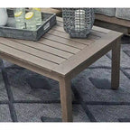 Signature Design by Ashley Hillside Barn - Table basse d'extérieur marron - 48,75 L x 26,5 P x 18 H