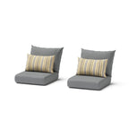 Chaises de jardin Milo Grey 2 pièces Sunbrella
