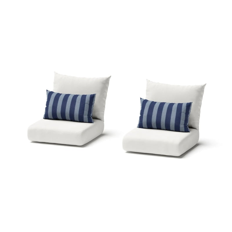 Chaises de jardin Milo Grey 2 pièces Sunbrella