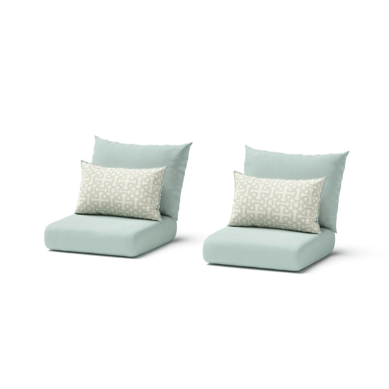 Chaises de jardin Milo Grey 2 pièces Sunbrella