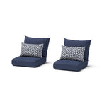 Chaises de jardin Milo Grey 2 pièces Sunbrella