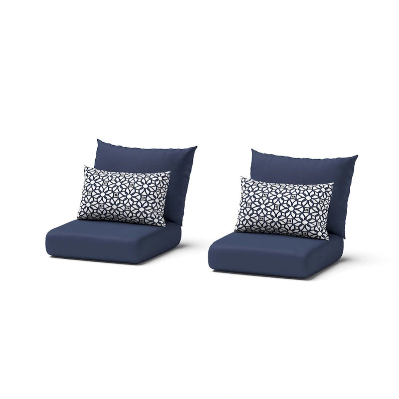 Chaises de jardin Milo Grey 2 pièces Sunbrella