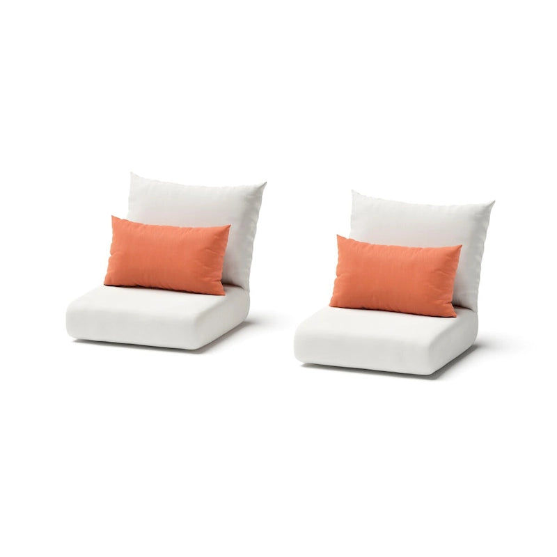 Chaises de jardin Milo Grey 2 pièces Sunbrella