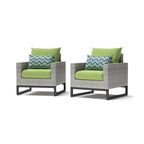 Chaises de jardin Milo Grey 2 pièces Sunbrella