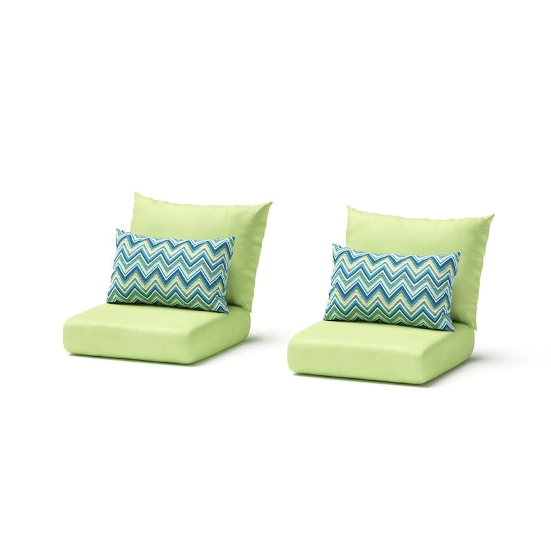 Chaises de jardin Milo Grey 2 pièces Sunbrella