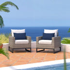 Chaises de jardin Milo Grey 2 pièces Sunbrella
