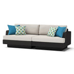 Ensemble de patio Portofino Comfort 17 pièces en bois de luxe avec mouvement et toile Sunbrella