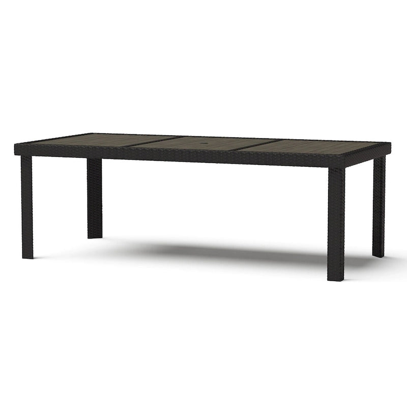 Ensemble de patio Portofino Comfort 17 pièces en bois de luxe avec mouvement et toile Sunbrella