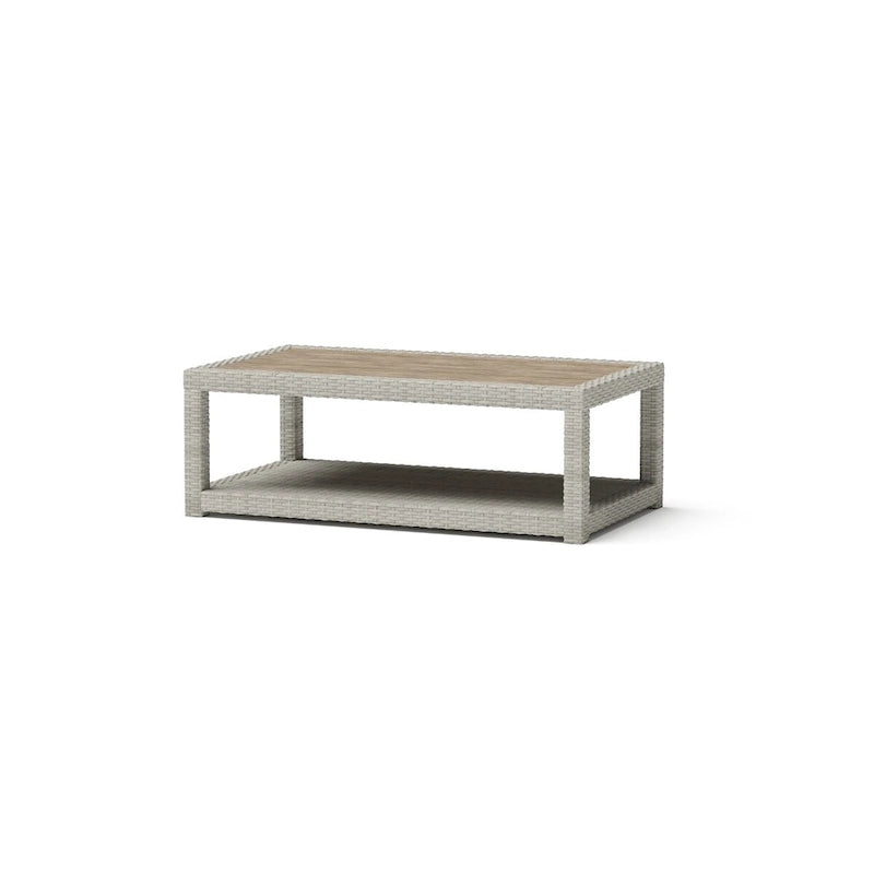 Ensemble de patio Portofino Comfort 17 pièces en bois de luxe avec mouvement et toile Sunbrella