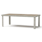 Ensemble de patio Portofino Comfort 17 pièces en bois de luxe avec mouvement et toile Sunbrella