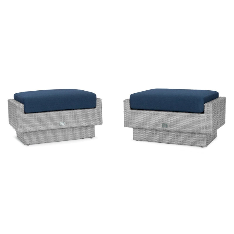Ensemble de patio Portofino Comfort 17 pièces en bois de luxe avec mouvement et toile Sunbrella