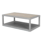 Ensemble de patio Portofino Comfort 17 pièces en bois de luxe avec mouvement et toile Sunbrella