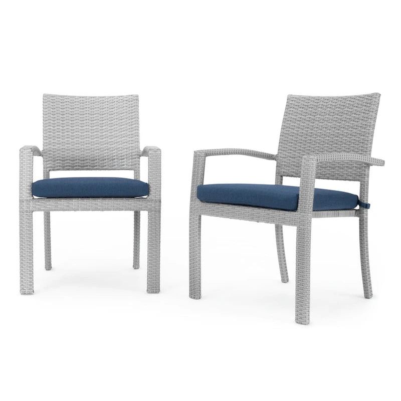 Ensemble de patio Portofino Comfort 17 pièces en bois de luxe avec mouvement et toile Sunbrella