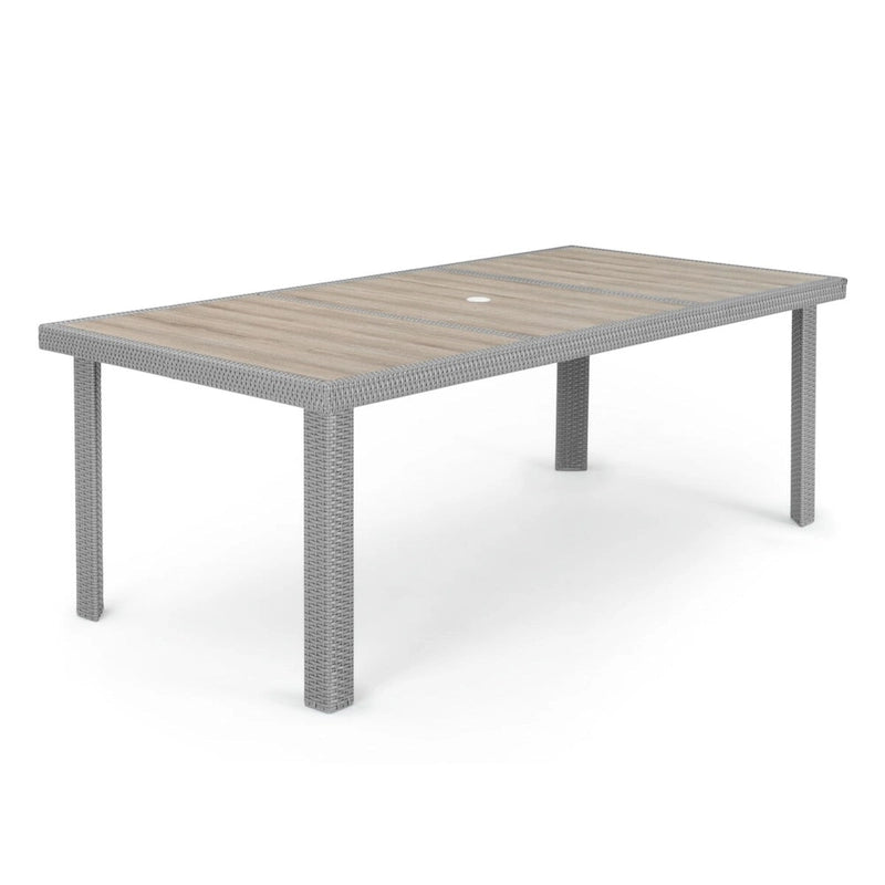 Ensemble de patio Portofino Comfort 17 pièces en bois de luxe avec mouvement et toile Sunbrella