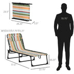 Chaise longue pliante de bronzage en textilène respirant avec oreiller