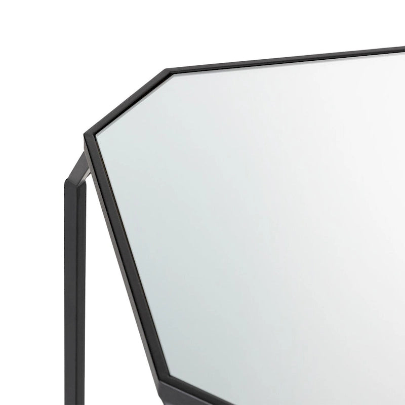 Glitzhome Tables d'appoint gigognes modernes en verre et métal (lot de 2)