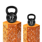 Glitzhome Lot de 2 tabourets de jardin d'extérieur à motif floral – 14W x 14D x 19.25H