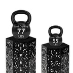 Glitzhome Lot de 2 tabourets de jardin d'extérieur à motif floral – 14W x 14D x 19.25H