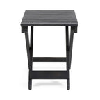 Table d'appoint pliante en bois d'extérieur, 15P x 22,75L x 18,25H