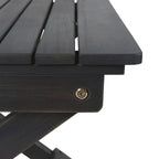 Table d'appoint pliante en bois d'extérieur, 15P x 22,75L x 18,25H