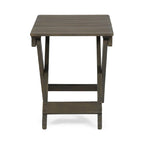 Table d'appoint pliante en bois d'extérieur, 15P x 22,75L x 18,25H