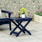 Table d'appoint pliante en bois d'extérieur, 15P x 22,75L x 18,25H