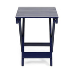 Table d'appoint pliante en bois d'extérieur, 15P x 22,75L x 18,25H