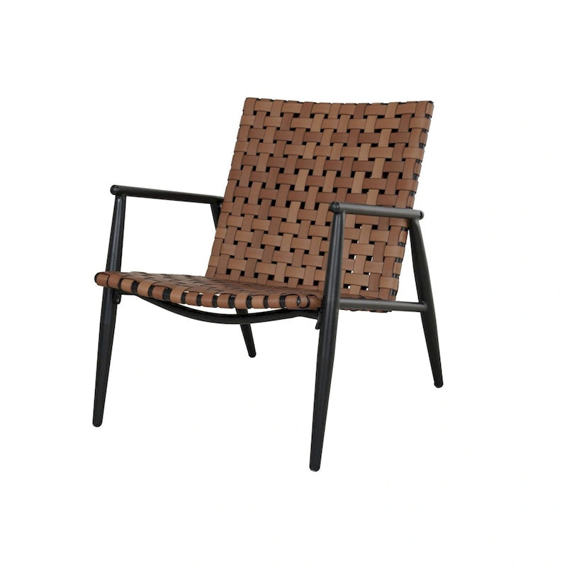 Ensemble de chaises Adirondack et table en rotin tressé pour patio