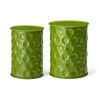 Glitzhome Lot de 2 tabourets d'appoint/tables d'extérieur en métal noir brillant - 14,25 L x 14,25 P x 18,75 H