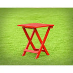 Table d'appoint pliante en bois Adirondack Leigh Country rouge