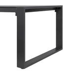 Table d'extérieur en aluminium et verre