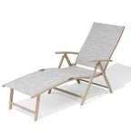 Chaise longue pliante portable d'extérieur VredHom en aluminium – 70 L x 20 l x 14 H