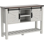 Table d'entrée de ferme, Console avec étagère de rangement, Table basse