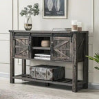 Table d'entrée de ferme, Console avec étagère de rangement, Table basse