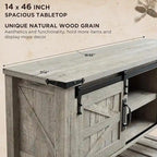 Table d'entrée de ferme, Console avec étagère de rangement, Table basse