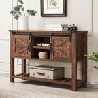 Table d'entrée de ferme, Console avec étagère de rangement, Table basse