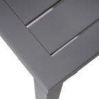 VredHom Table d'appoint carrée d'extérieur en aluminium - 40 L x 40 l x 40,5 H cm