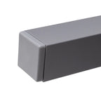 VredHom Table d'appoint carrée d'extérieur en aluminium - 40 L x 40 l x 40,5 H cm