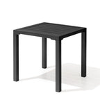 VredHom Table d'appoint carrée d'extérieur en aluminium - 40 L x 40 l x 40,5 H cm