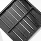VredHom Table d'appoint carrée d'extérieur en aluminium - 40 L x 40 l x 40,5 H cm