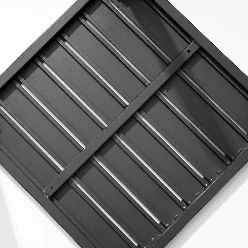 VredHom Table d'appoint carrée d'extérieur en aluminium - 40 L x 40 l x 40,5 H cm