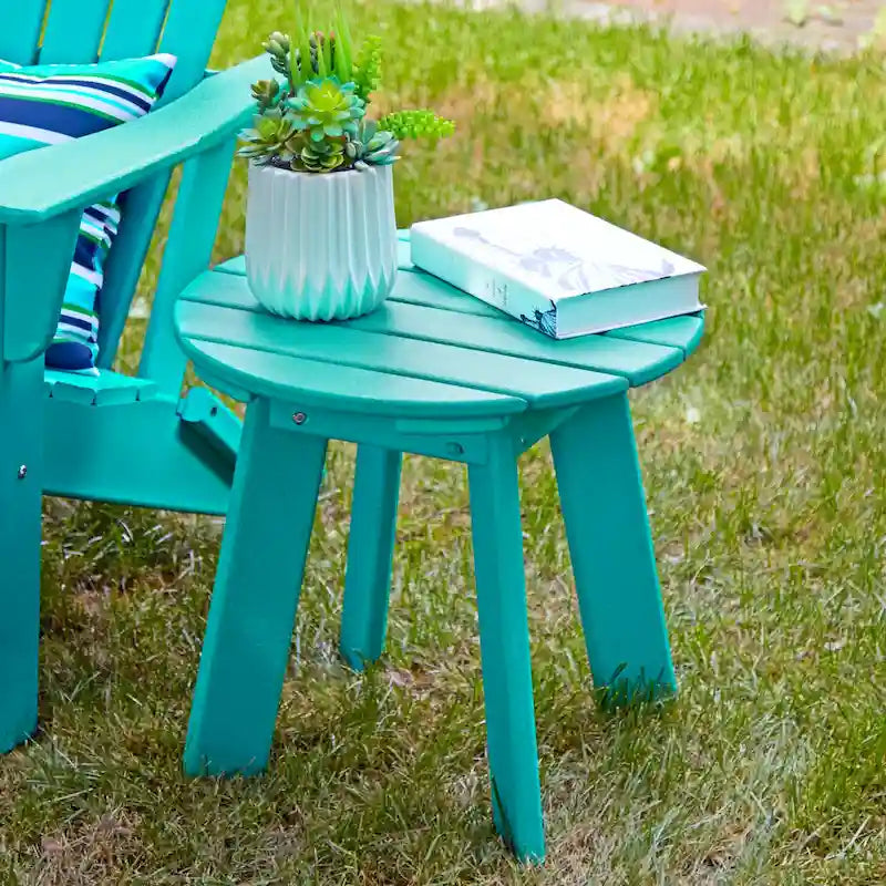 Glitzhome Elm Plus 20-36D Tables d'appoint Adirondack en PEHD pour Patio Extérieur