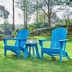 Glitzhome Elm Plus 20-36D Tables d'appoint Adirondack en PEHD pour Patio Extérieur