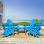 Glitzhome Elm Plus 20-36D Tables d'appoint Adirondack en PEHD pour Patio Extérieur