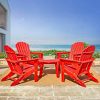 Glitzhome Elm Plus 20-36D Tables d'appoint Adirondack en PEHD pour Patio Extérieur