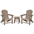 Glitzhome Elm Plus 20-36D Tables d'appoint Adirondack en PEHD pour Patio Extérieur