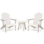 Glitzhome Elm Plus 20-36D Tables d'appoint Adirondack en PEHD pour Patio Extérieur